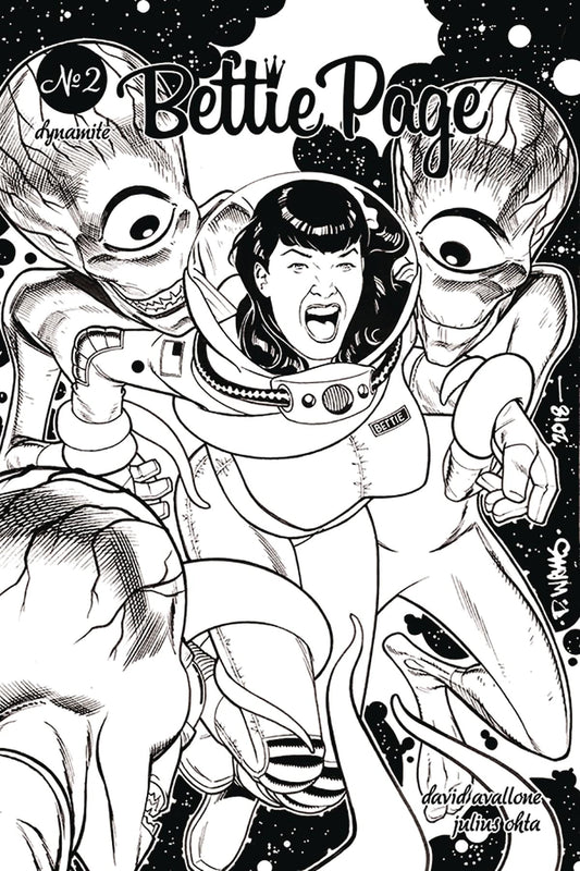 DYNAMITE BETTIE PAGE #2 20 COPY WILLIAMS B&W INCV (NET)