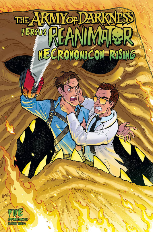 DYNAMITE COMIC BOOK AOD VS REANIMATOR NECRONOMICON RISING #5 CVR A FLEECS