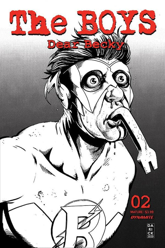 DYNAMITE COMIC BOOK BOYS DEAR BECKY #2 ROBERTSON LINE ART PREMIUM FOC BONUS VAR
