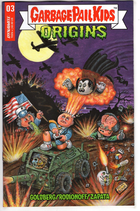 DYNAMITE COMIC BOOK Garbage Pail Kids Origins #3 Cover A Bunk