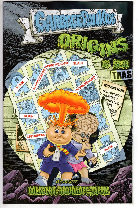 DYNAMITE COMIC BOOK Garbage Pail Kids Origins #3 Cover J Foc Haeser Original
