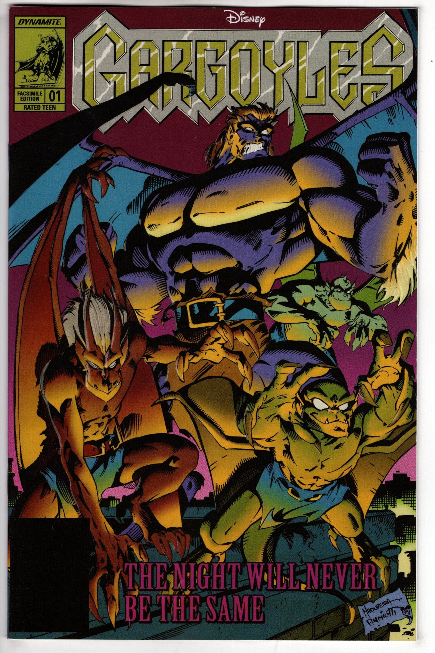 DYNAMITE COMIC BOOK Gargoyles #1 Facsimile Edition