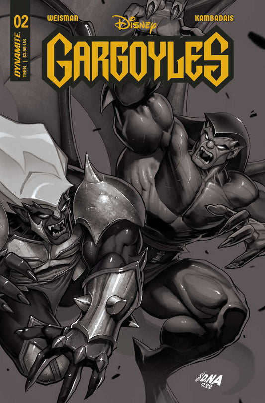 DYNAMITE COMIC BOOK Gargoyles #2 Cover I 15 Copy Variant Edition Nakayama Black & White