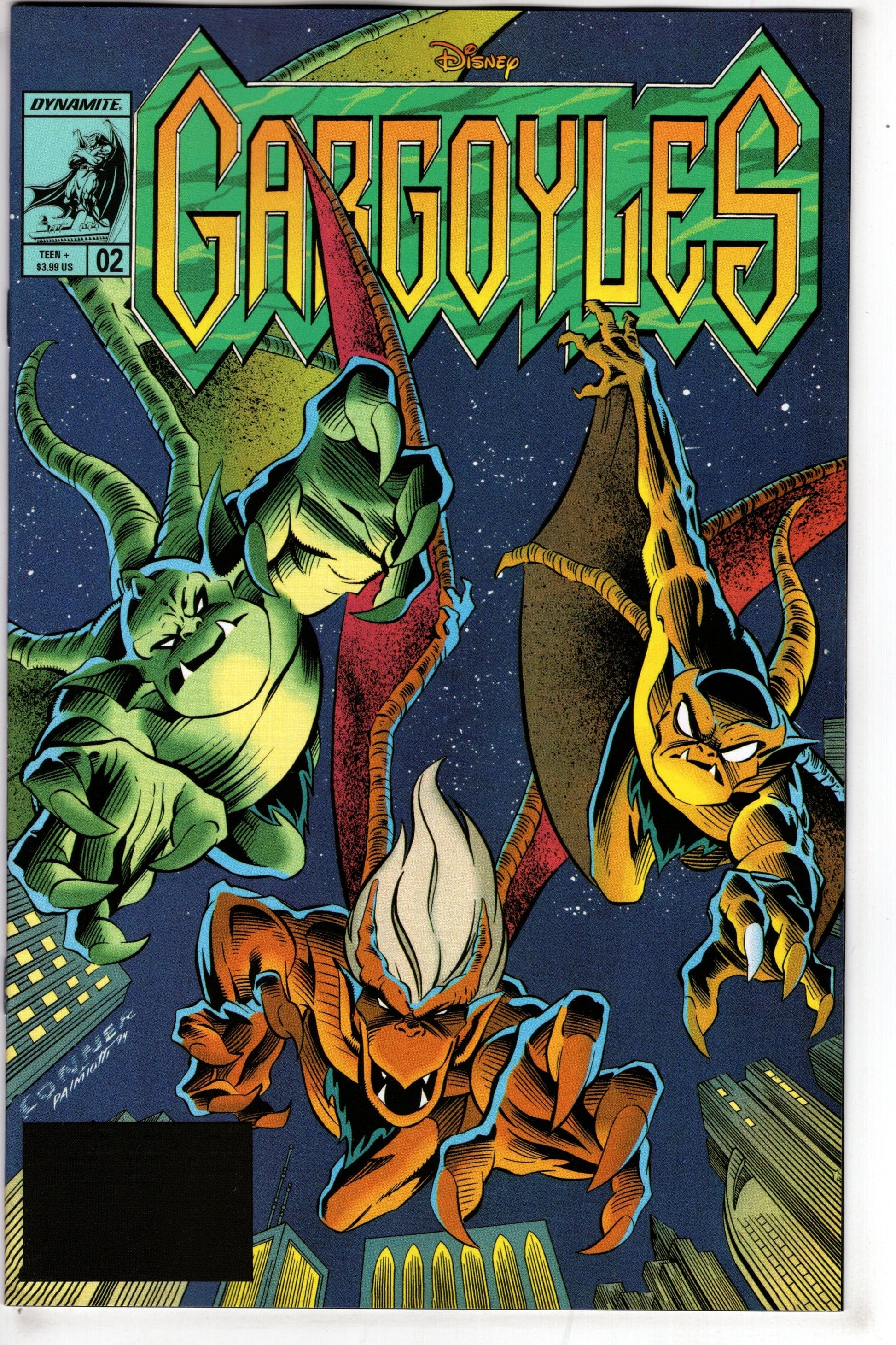 DYNAMITE COMIC BOOK Gargoyles #2 Cover N 50 Copy Variant Edition Conner Modern Icon Vigin