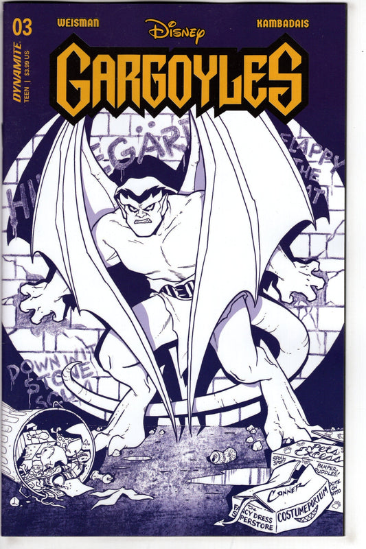 DYNAMITE COMIC BOOK Gargoyles #3 Cover J