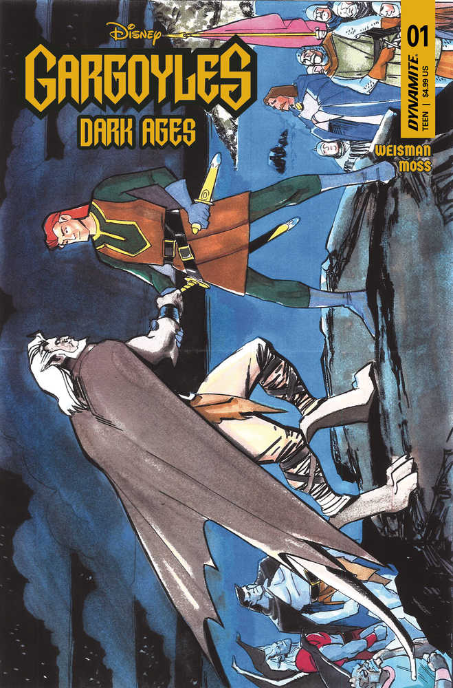DYNAMITE COMIC BOOK Gargoyles Dark Ages #1 Cover K 15 Copy TV Pitch Art