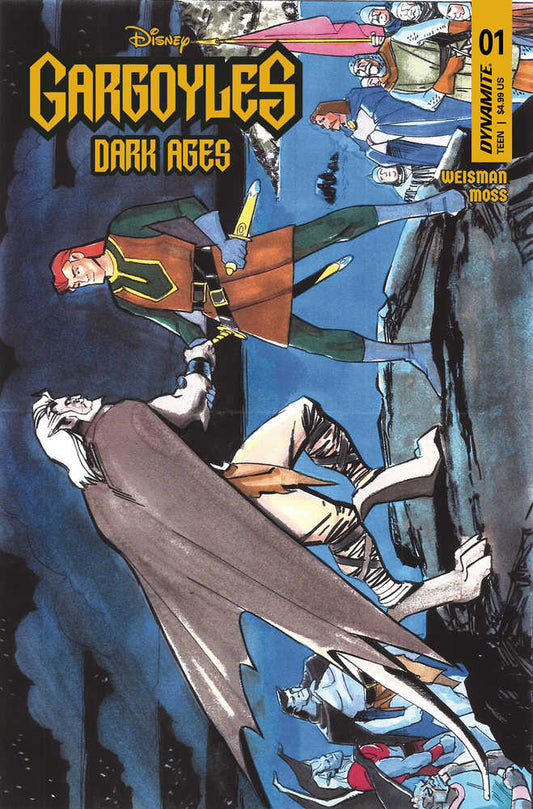 DYNAMITE COMIC BOOK Gargoyles Dark Ages #1 Cover K 15 Copy TV Pitch Art