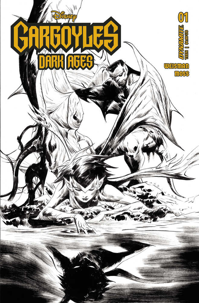 DYNAMITE COMIC BOOK Gargoyles Dark Ages #1 Cover L 15 Copy Lee Line Art
