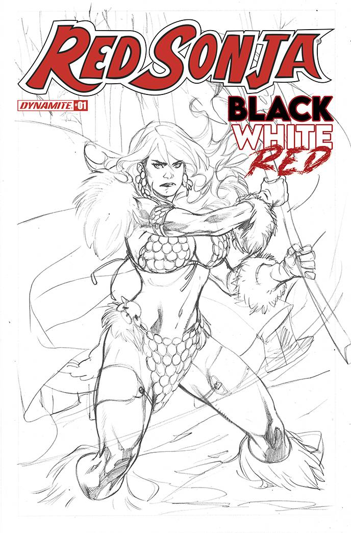 DYNAMITE COMIC BOOK RED SONJA BLACK WHITE RED #1 CVR G 20 COPY INCV LUPACCHINO L