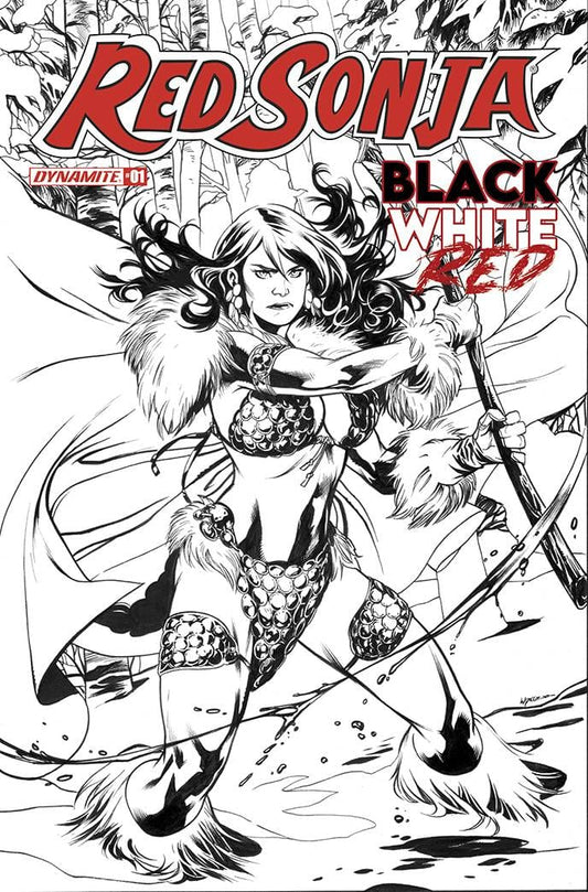 DYNAMITE COMIC BOOK RED SONJA BLACK WHITE RED #1 CVR J 40 COPY INCV LUPACCHINO B