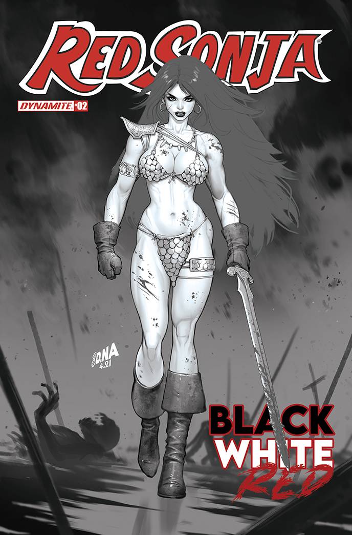 DYNAMITE COMIC BOOK RED SONJA BLACK WHITE RED #2 CVR I 40 COPY INCV NAKAYAMA B&W