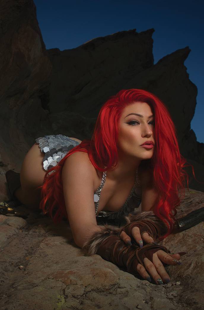 DYNAMITE COMIC BOOK RED SONJA BLACK WHITE RED #3 CVR G 20 COPY INCV COSPLAY VIRG