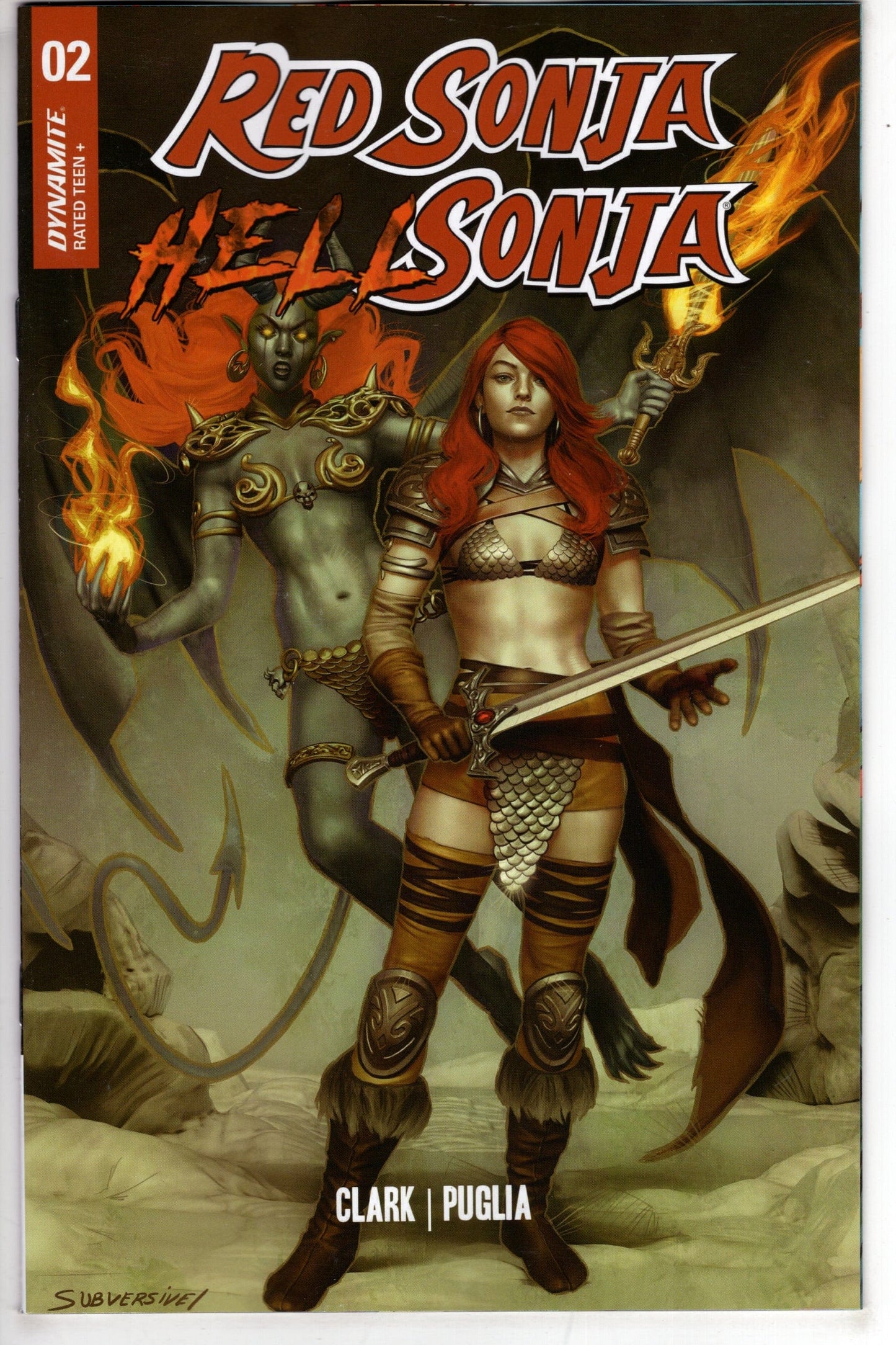 DYNAMITE COMIC BOOK Red Sonja Hell Sonja #2 Cover A Puebla