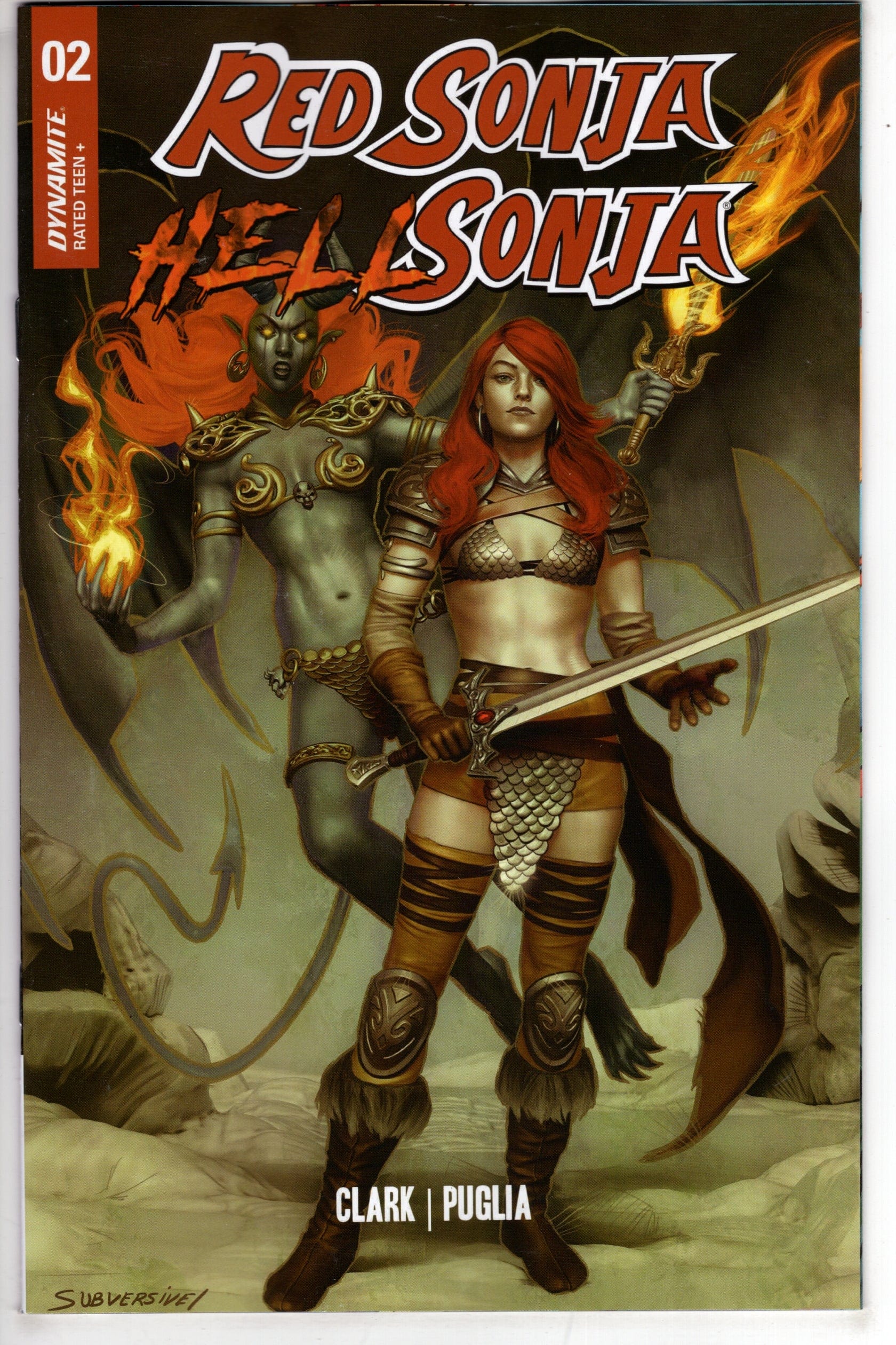 DYNAMITE COMIC BOOK Red Sonja Hell Sonja #2 Cover A Puebla