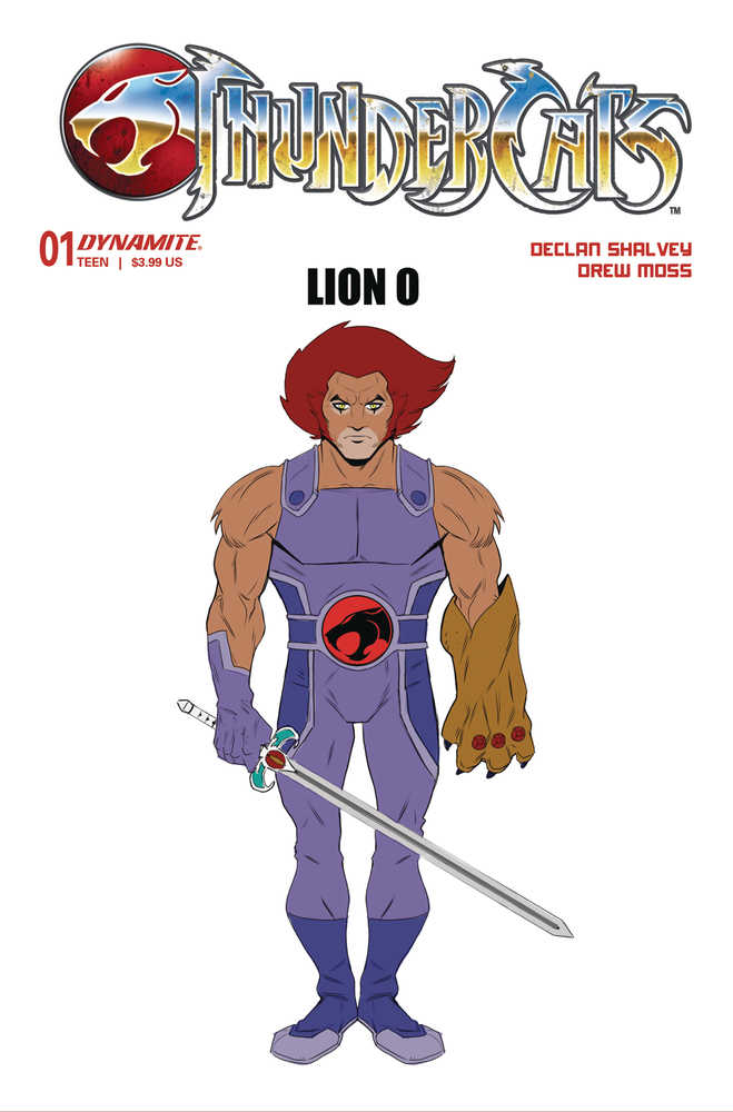 DYNAMITE COMIC BOOK Thundercats #1 Cover P 10 Copy Variant Edition Moss Lion O Design Origina