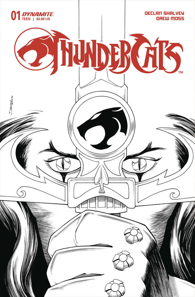 DYNAMITE COMIC BOOK Thundercats #1 Cover Q 10 Copy Variant Edition Shalvey Line Art