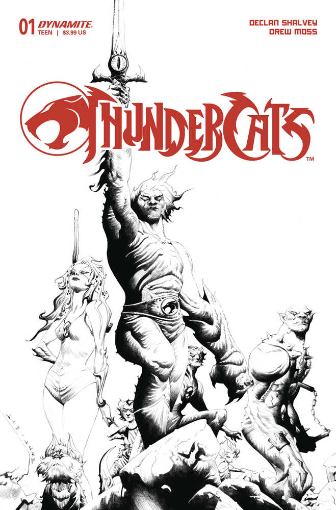 DYNAMITE COMIC BOOK Thundercats #1 Cover T 25 Copy Variant Edition Lee Line Art