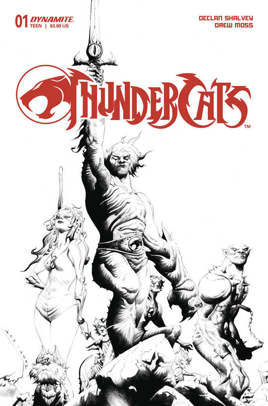 DYNAMITE COMIC BOOK Thundercats #1 Cover T 25 Copy Variant Edition Lee Line Art