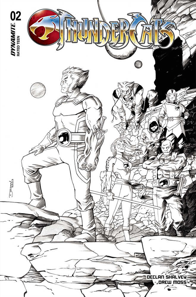 DYNAMITE COMIC BOOK Thundercats #2 Cover L 15 Copy Variant Edition Shalvey Line Art