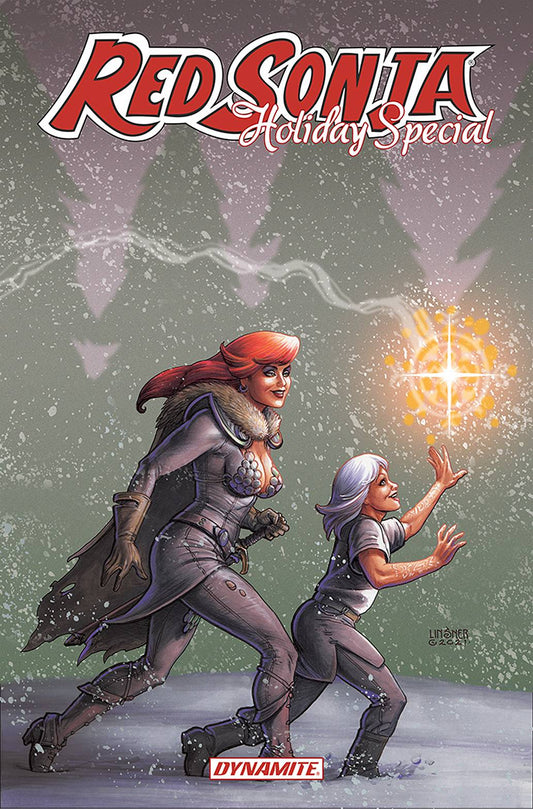 DYNAMITE COMIC BOOK VF/NM RED SONJA 2021 HOLIDAY SP CVR B LINSNER