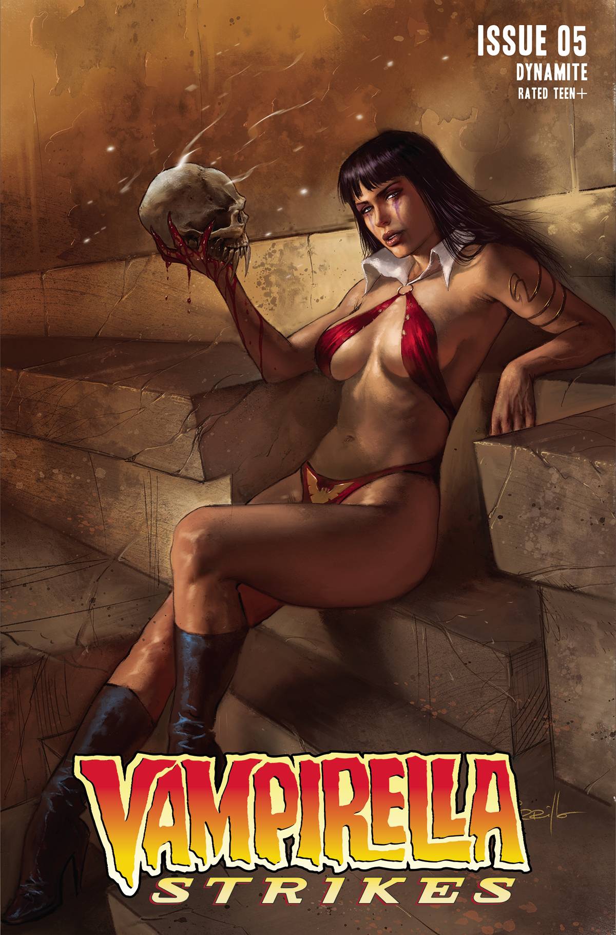 DYNAMITE COMIC BOOK VF/NM VAMPIRELLA STRIKES #5 CVR A PARRILLO