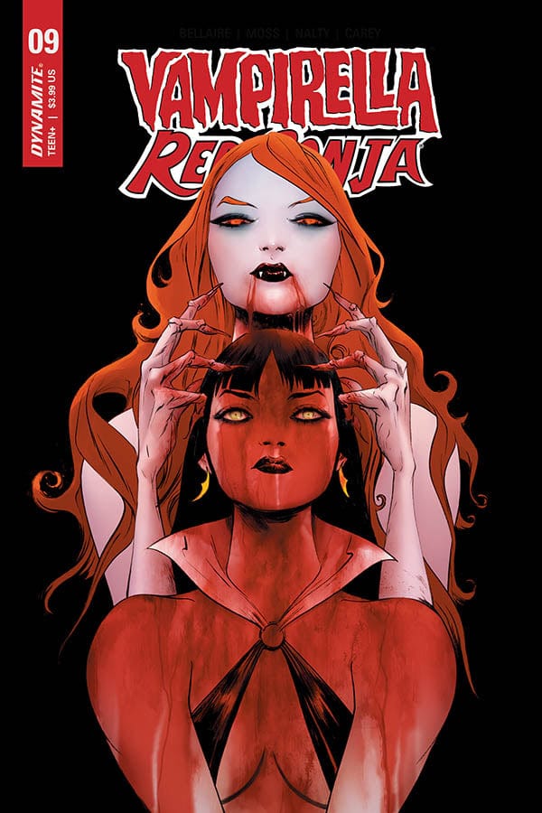 DYNAMITE COMIC BOOK VF VAMPIRELLA RED SONJA #9 CVR A LEE