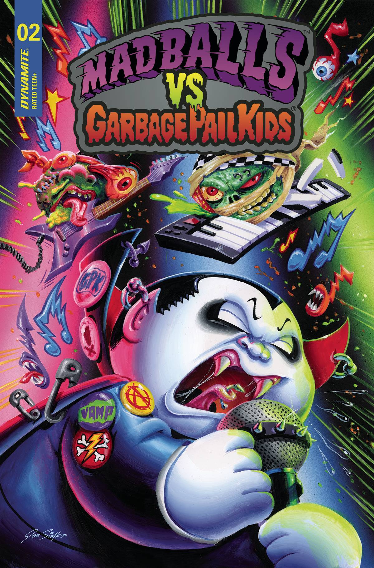 DYNAMITE COMIC BOOKS VF/NM MADBALLS VS GARBAGE PAIL KIDS #2 CVR A SIMKO