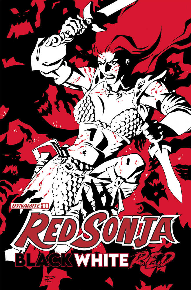 DYNAMITE COMIC BOOKS VF/NM Red Sonja Black White Red #7 Cover A Hester