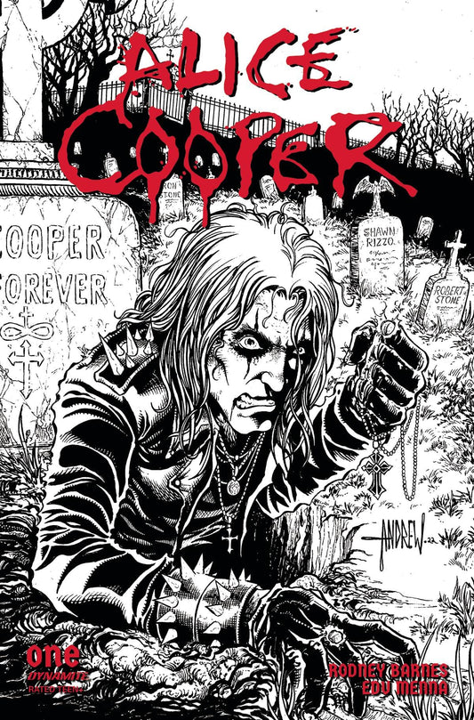 DYNAMITE Comics ALICE COOPER #1 (OF 5) CVR G 10 COPY INCV MANGUM LINE ART