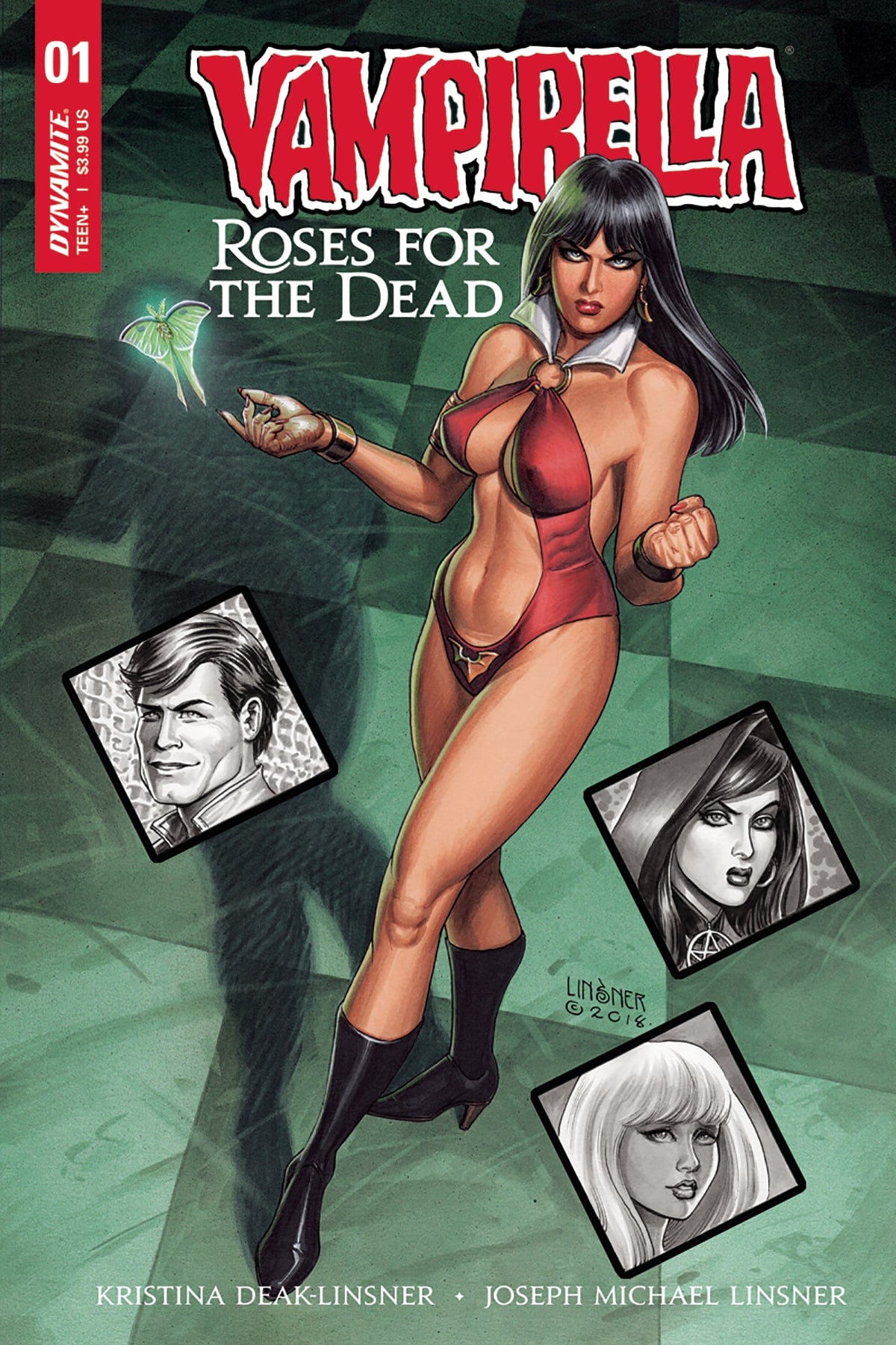 DYNAMITE Comics VF/NM VAMPIRELLA ROSES FOR DEAD #1 (OF 5) CVR A LINSNER (MR)