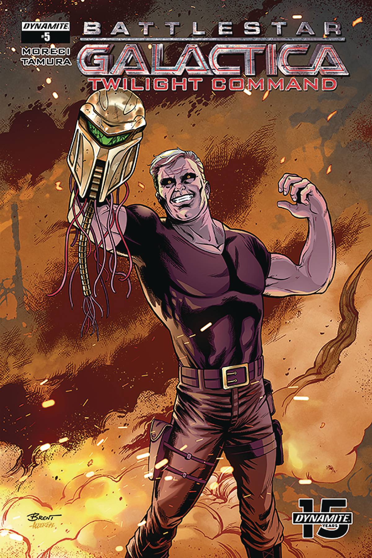 DYNAMITE DYNAMITE BATTLESTAR GALACTICA TWILIGHT COMMAND #5 CVR A SCHOONOVER