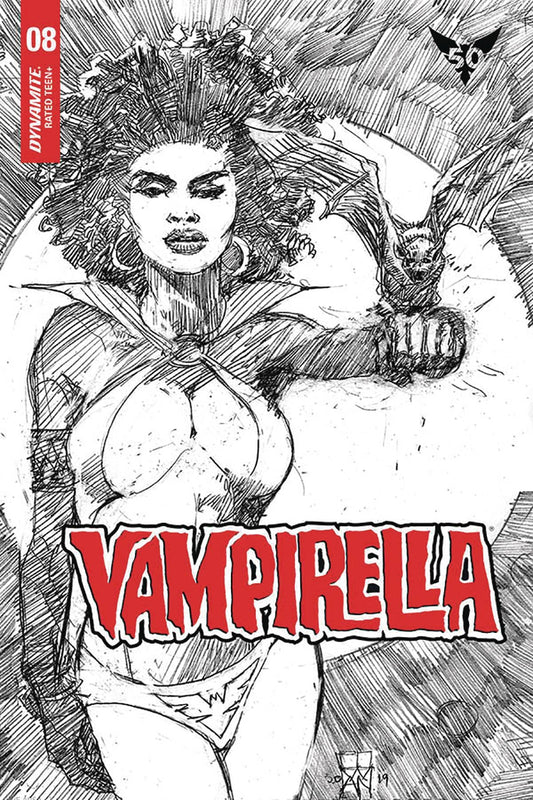 DYNAMITE DYNAMITE VAMPIRELLA #8 20 COPY COWAN B&W INCV
