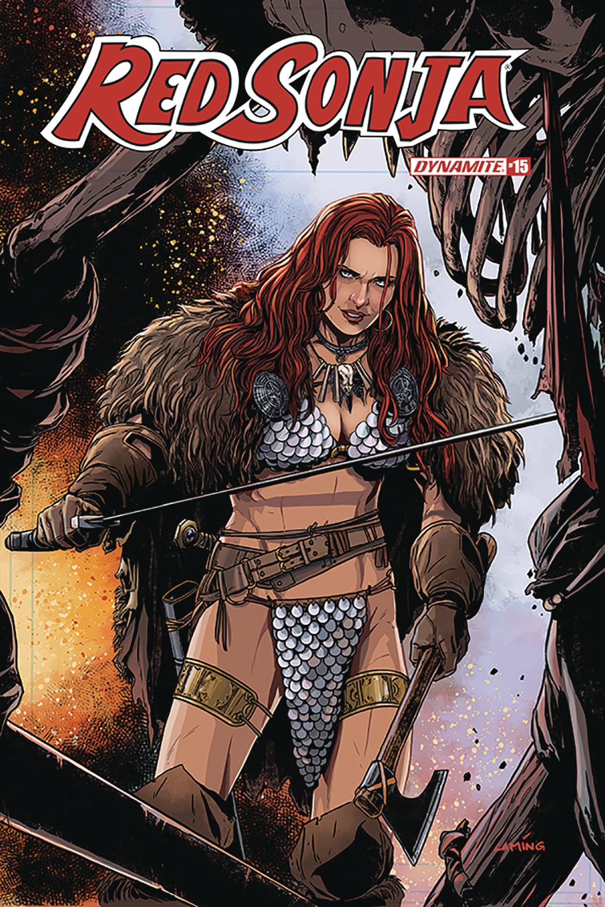 DYNAMITE IDW PUBLISHING RED SONJA #15 CVR D LAMING