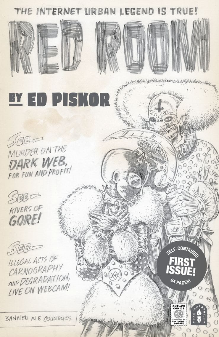 FANTAGRAPHICS BOOKS COMIC BOOK RED ROOM #1 2ND PTG SKETCH CVR