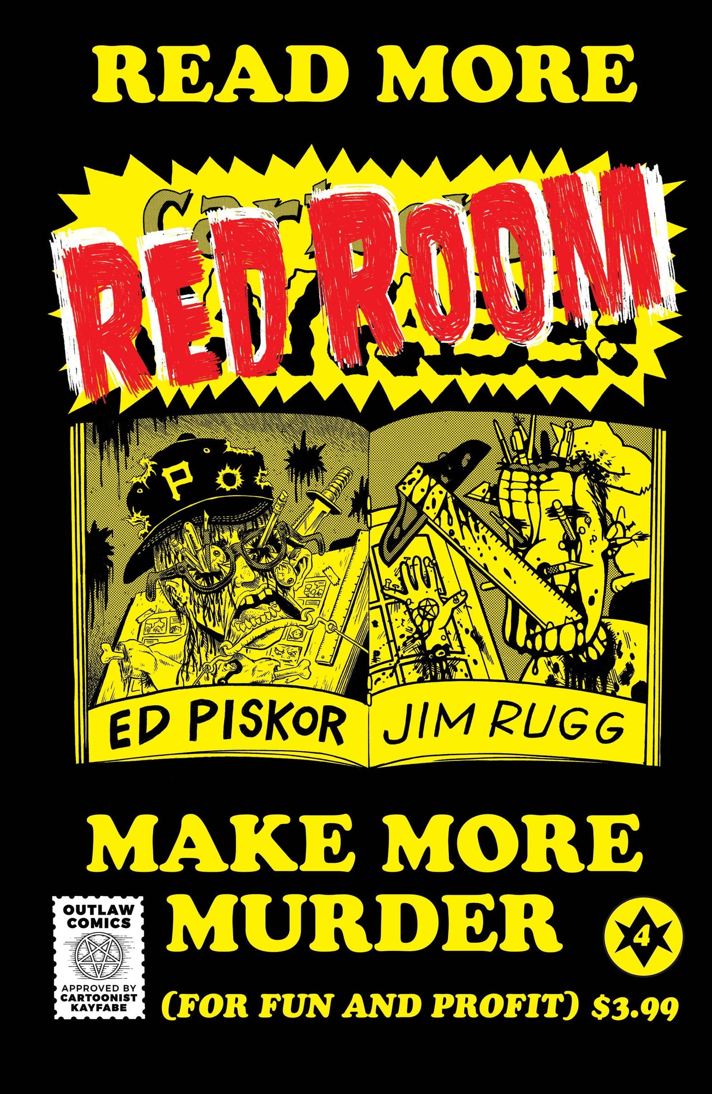 FANTAGRAPHICS BOOKS COMIC BOOK RED ROOM #4 CVR B 5 COPY KAYFABE INCV