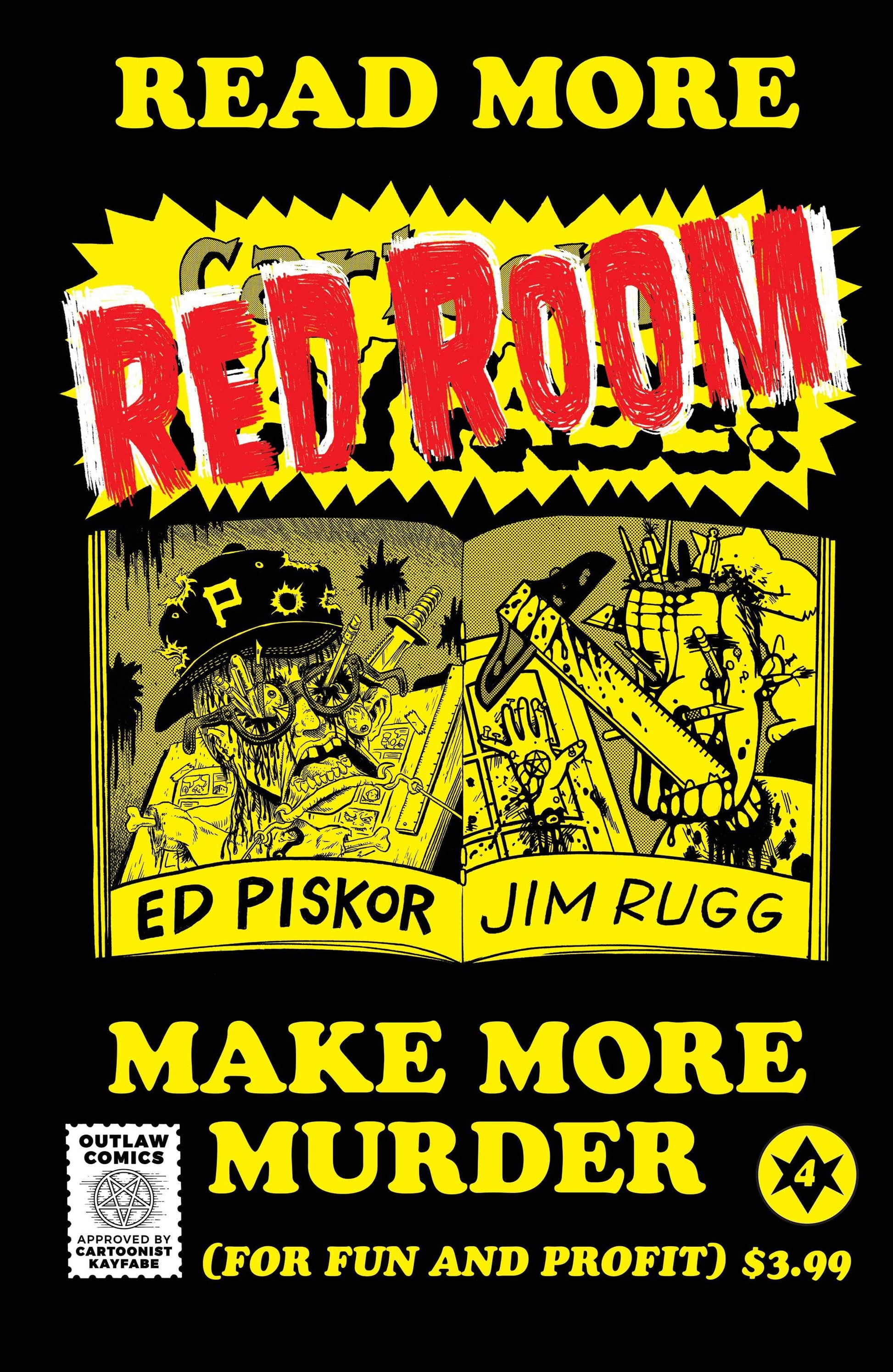 FANTAGRAPHICS BOOKS COMIC BOOK RED ROOM #4 CVR B 5 COPY KAYFABE INCV