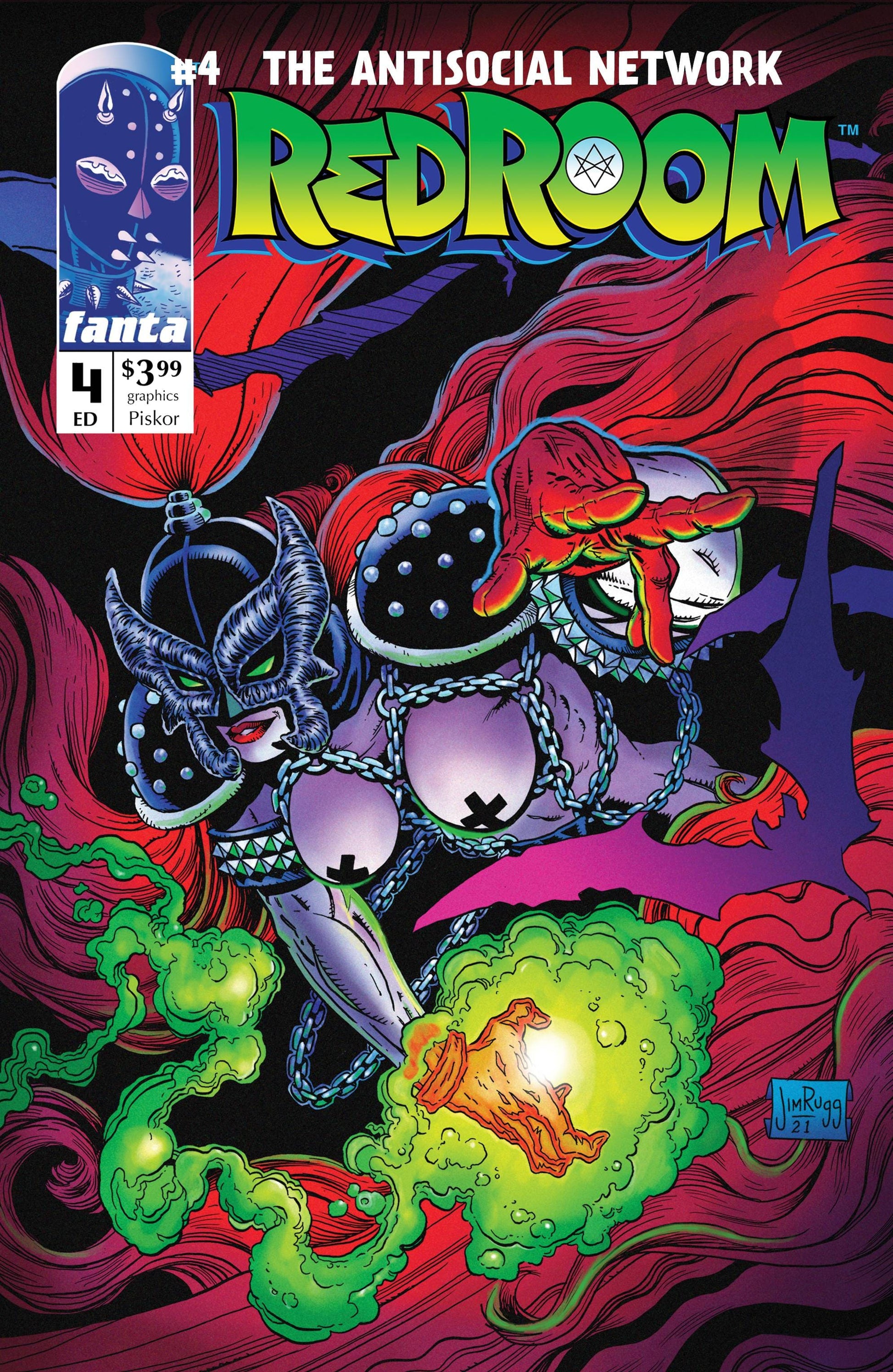 FANTAGRAPHICS BOOKS COMIC BOOK RED ROOM #4 CVR C 10 COPY RUGG INCV