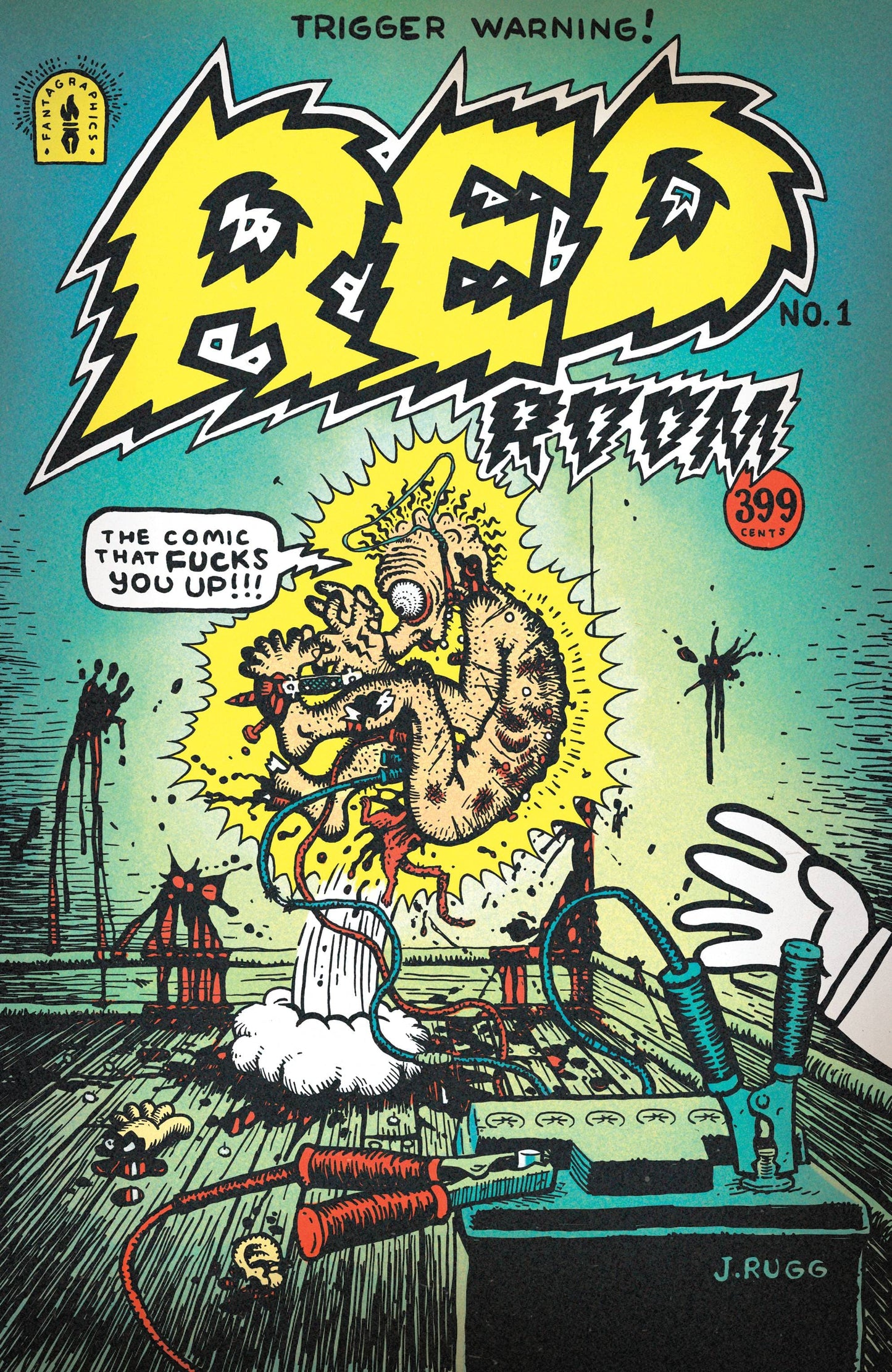 FANTAGRAPHICS BOOKS COMIC BOOK VF/NM RED ROOM TRIGGER WARNINGS #1 CVR C 10 COPY INCV RUGG