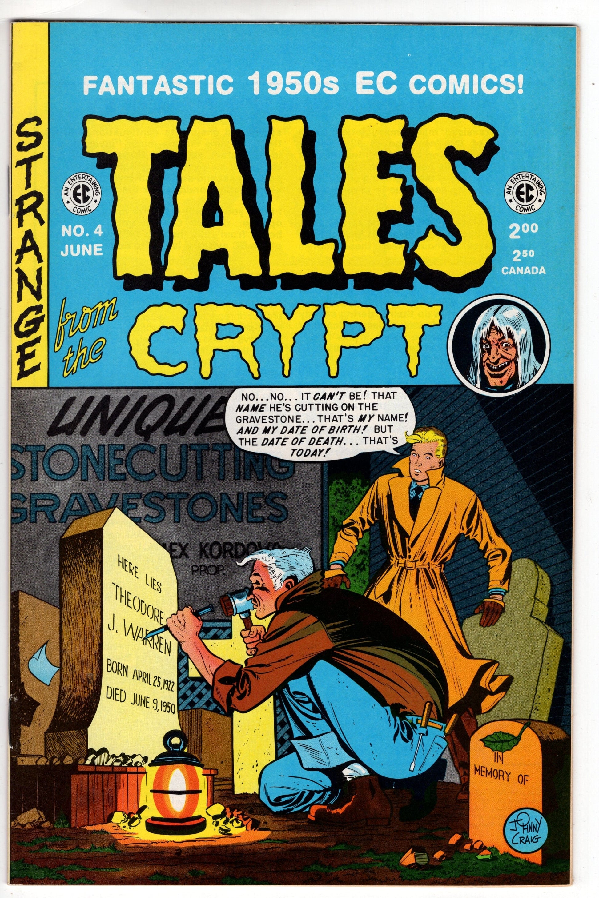 GEMSTONE COMIC BOOK Tales from the Crypt (1992 Russ Cochran/Gemstone) #4