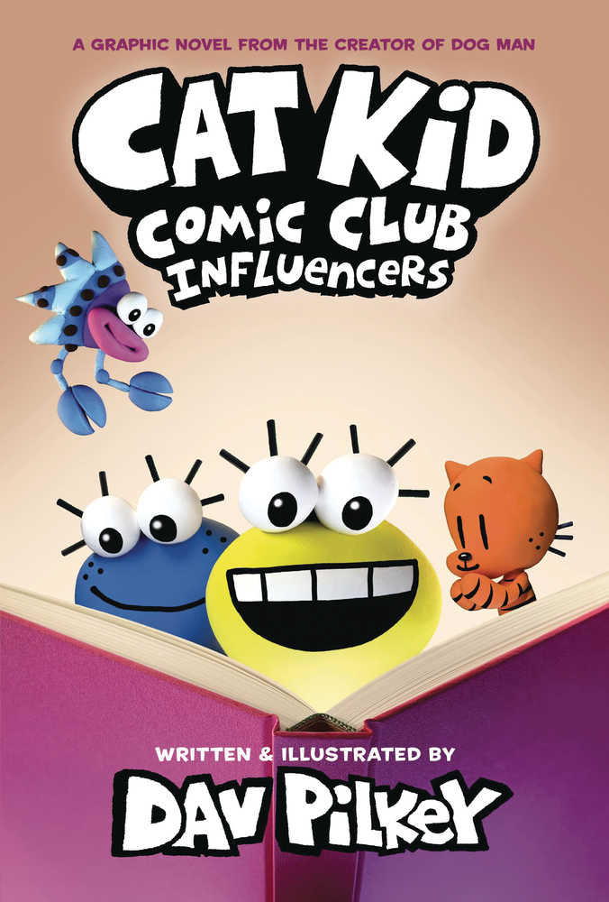 GRAPHIX KIDS Cat Kid Comic Club Hardcover Graphic Novel Volume 05 Influencers