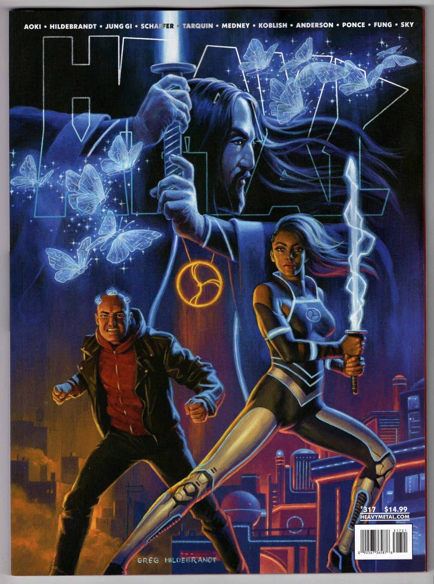 HEAVY METAL MAGAZINE COMIC BOOK VF/NM HEAVY METAL #317 CVR B AOKI (MR)