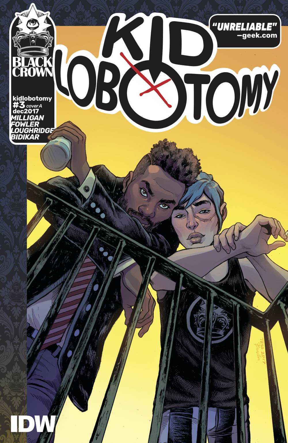 IDW Idw KID LOBOTOMY #3 CVR A FOWLER (MR)