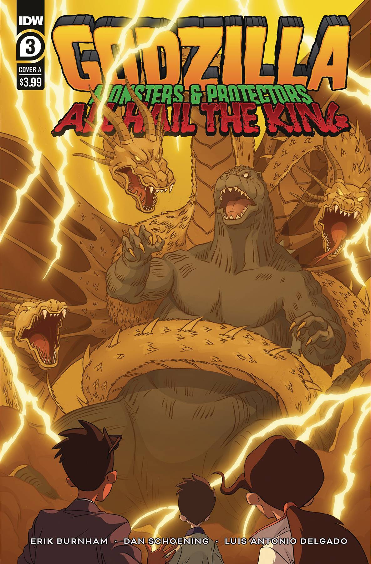 IDW PUBLISHING COMIC BOOK GODZILLA MONSTERS & PROTECTORS ALL HAIL KING #3 CVR A SCHOEN