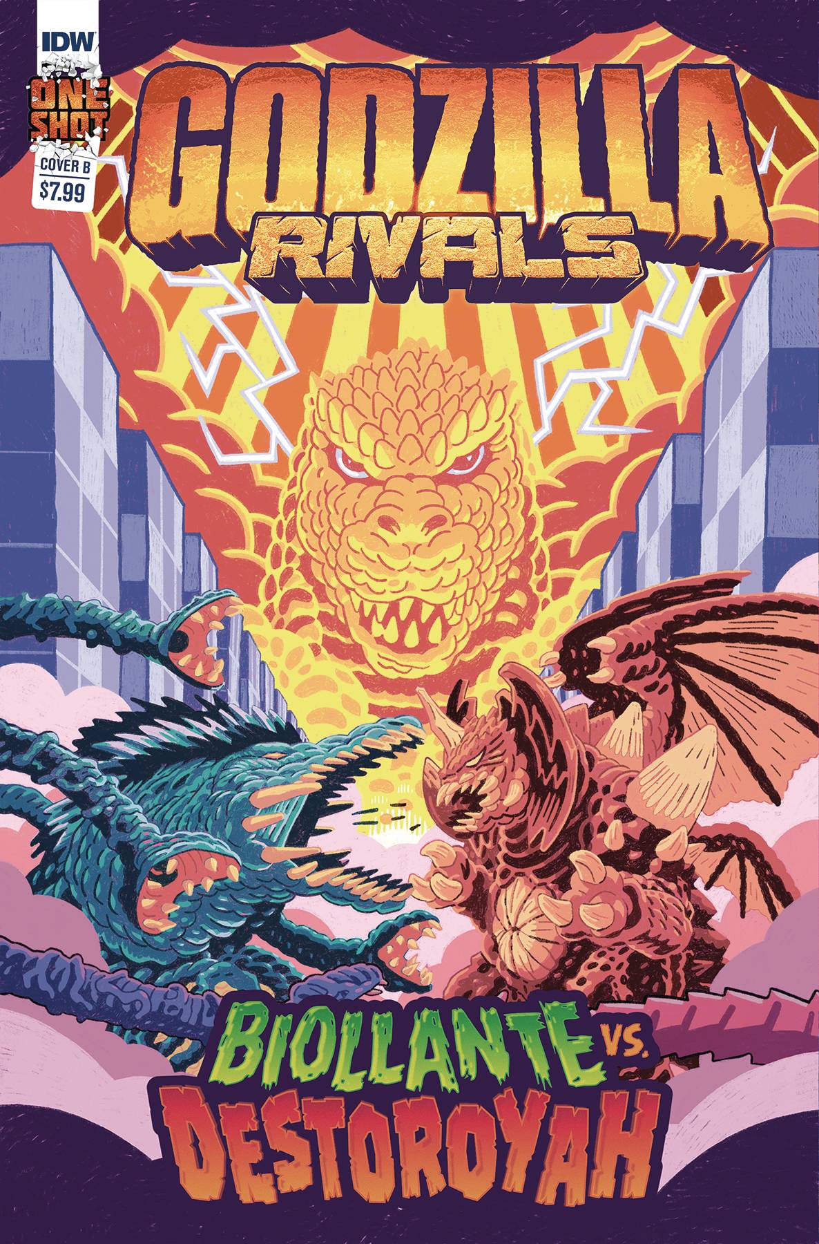 IDW PUBLISHING COMIC BOOK GODZILLA RIVALS BIOLLANTE VS DESTOROYAH CVR B MACLEAN (MR)