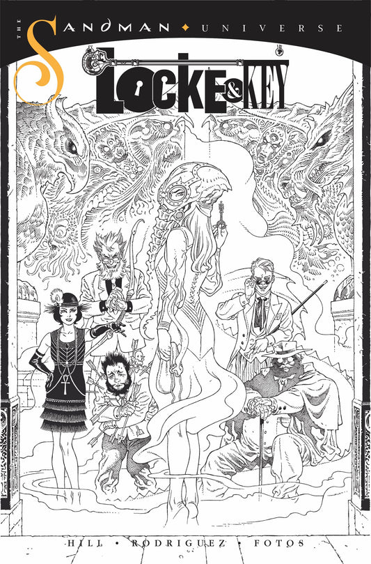 IDW PUBLISHING COMIC BOOK LOCKE & KEY SANDMAN HELL & GONE #1 10 COPY INCV B&W RODRIQUE