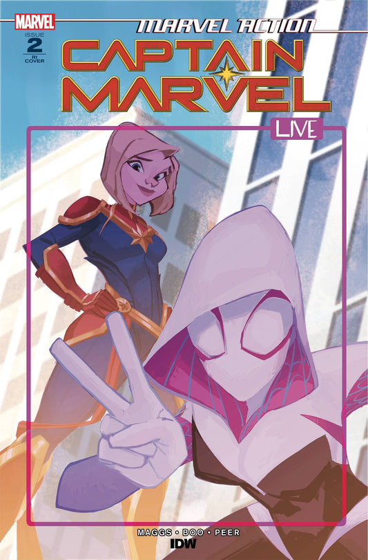 IDW PUBLISHING COMIC BOOK MARVEL ACTION CAPTAIN MARVEL #2 10 COPY KAELA LASH INCV CVR