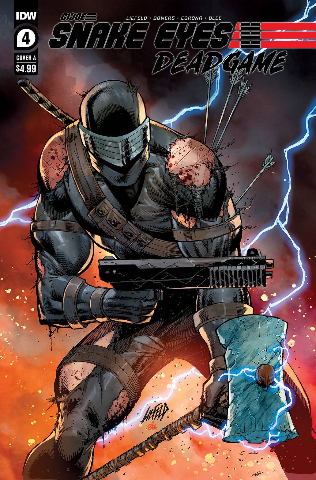 IDW PUBLISHING COMIC BOOK SNAKE EYES DEADGAME #4 (OF 5) CVR A LIEFELD