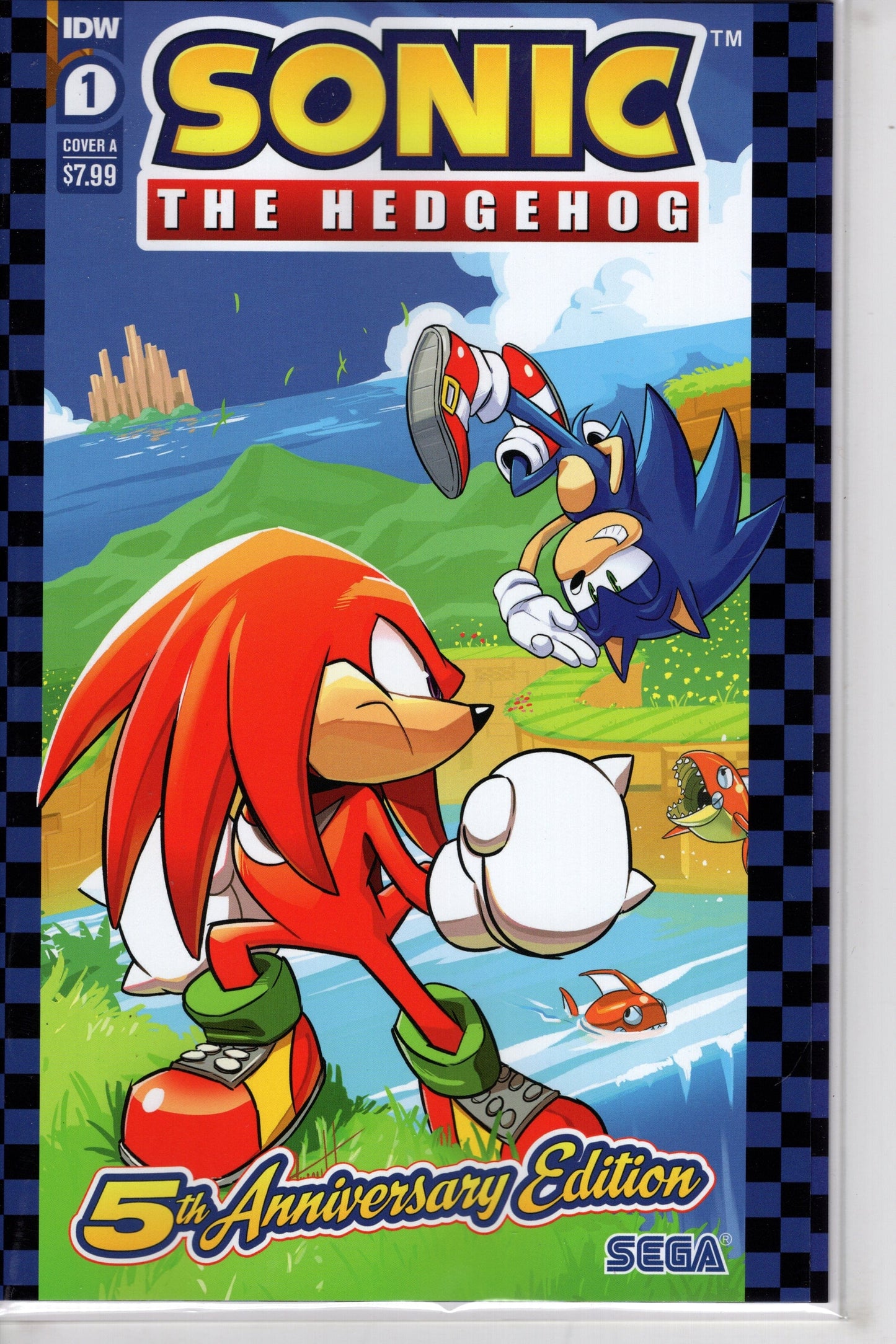 IDW PUBLISHING COMIC BOOK SONIC THE HEDGEHOG #1 5TH ANNV ED CVR A HESSE
