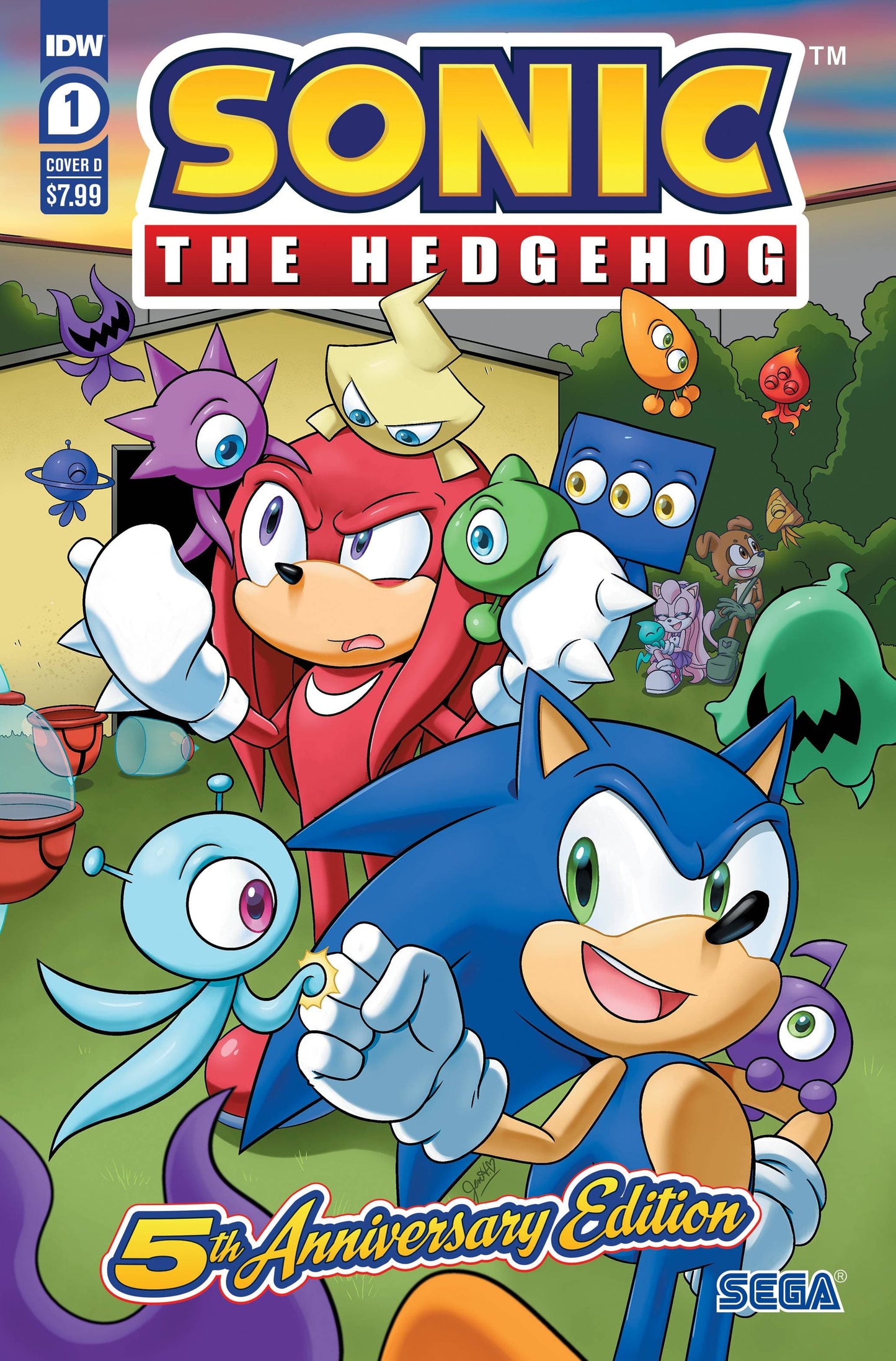 IDW PUBLISHING COMIC BOOK SONIC THE HEDGEHOG #1 5TH ANNV ED CVR D HERNANDEZ