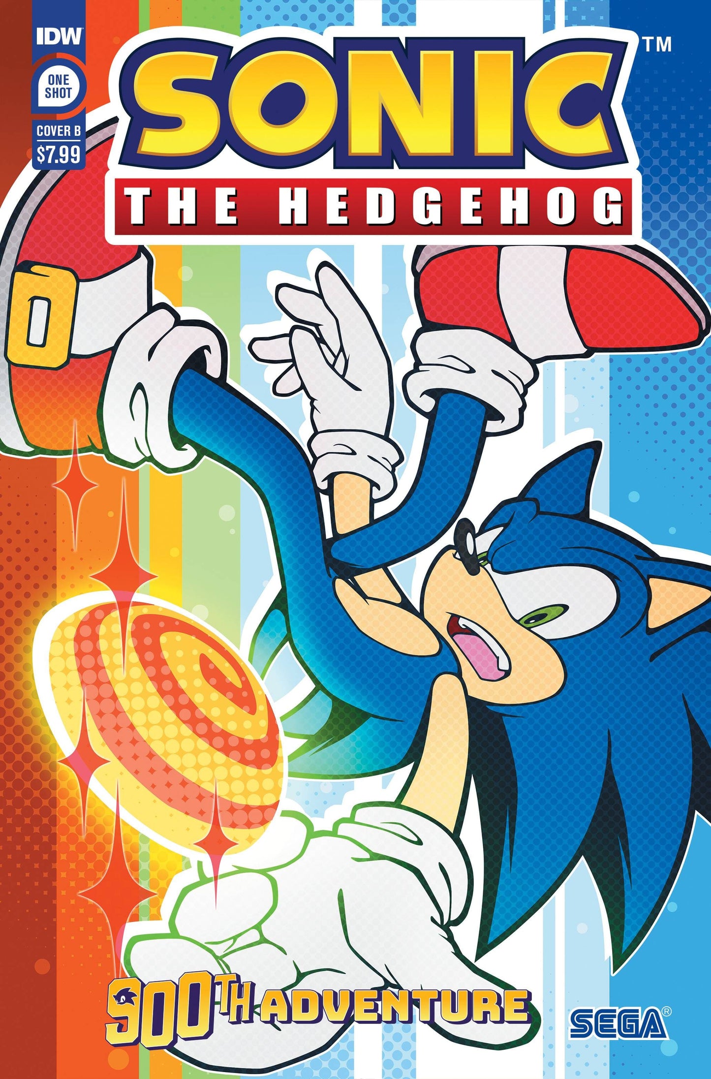 IDW PUBLISHING COMIC BOOK SONIC THE HEDGEHOGS 900TH ADVENTURE CVR B SEGA OF JAPAN